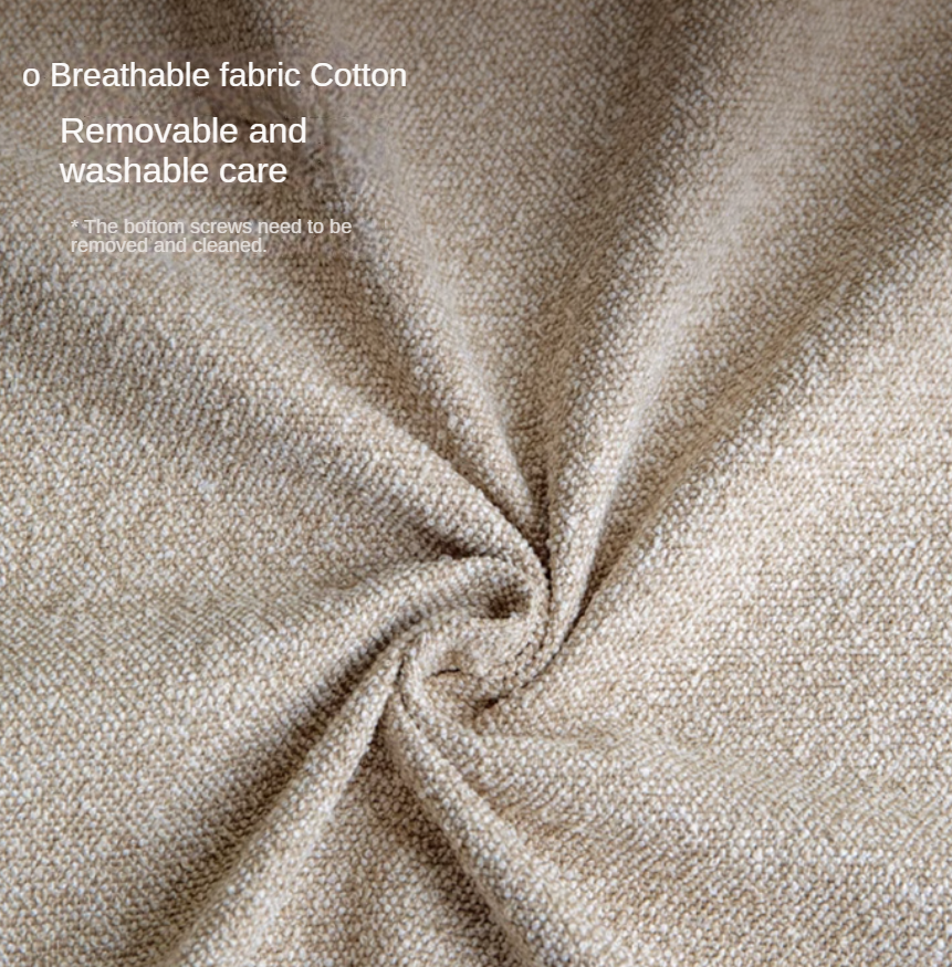 Solid Rubberwood Modern White Makeup Stool