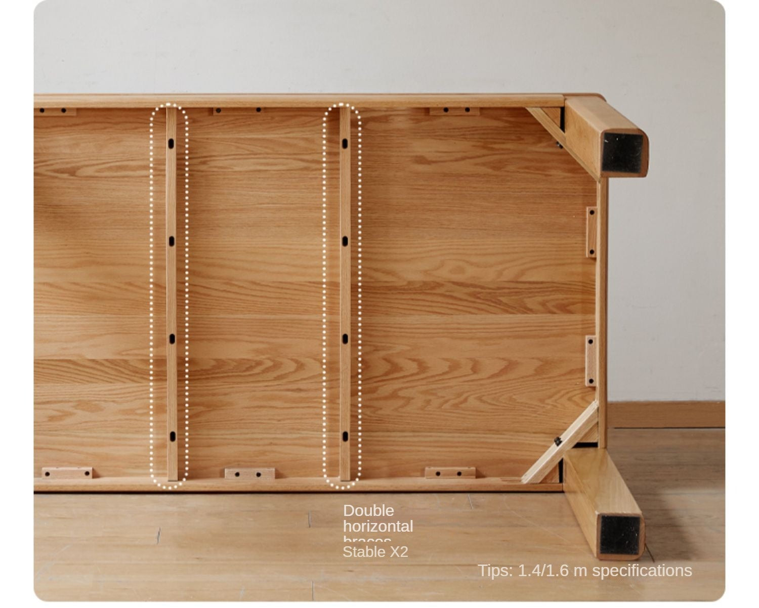 Oak, Red Oak Solid Wood Rectangular Dining Table