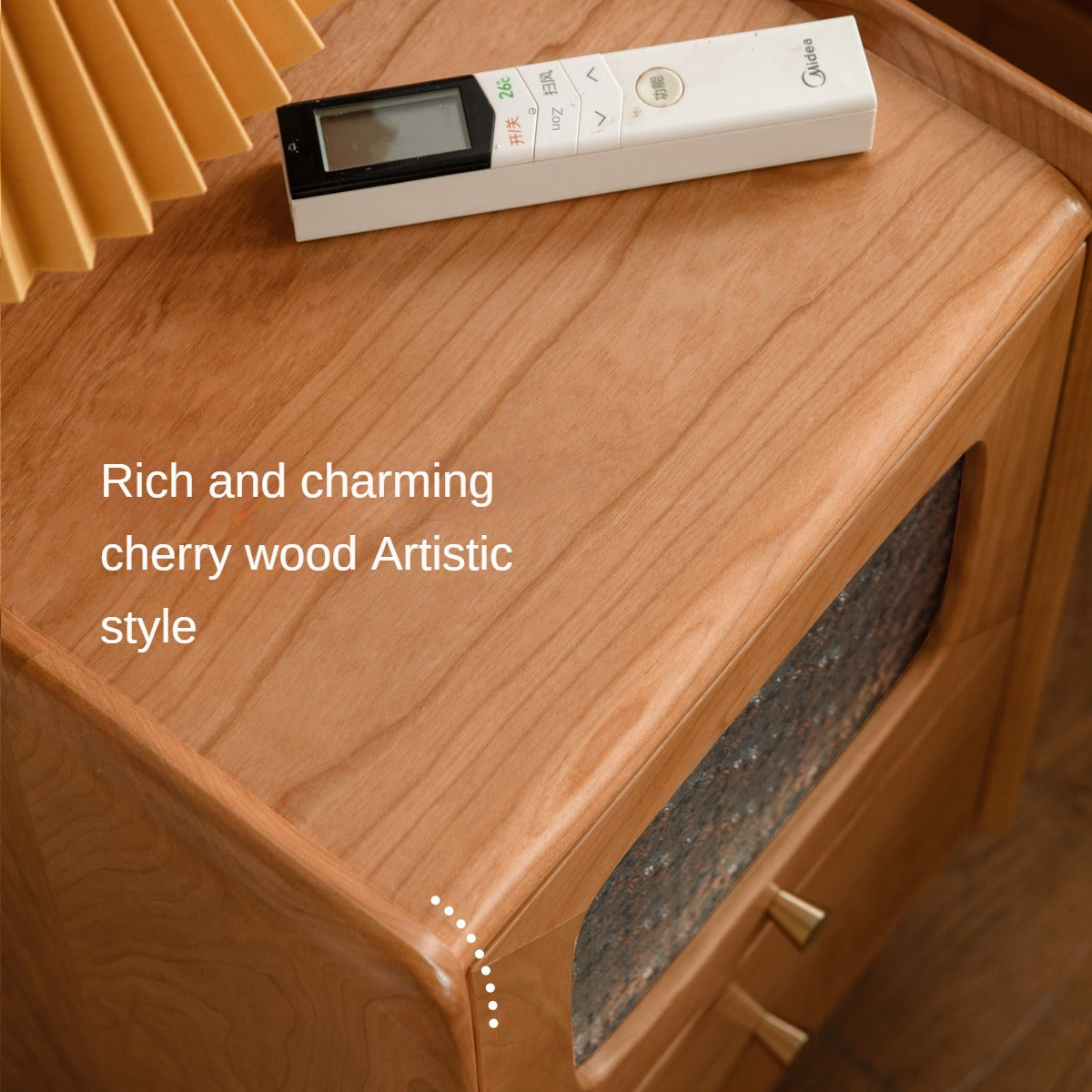 Cherry Solid Wood Nightstand.