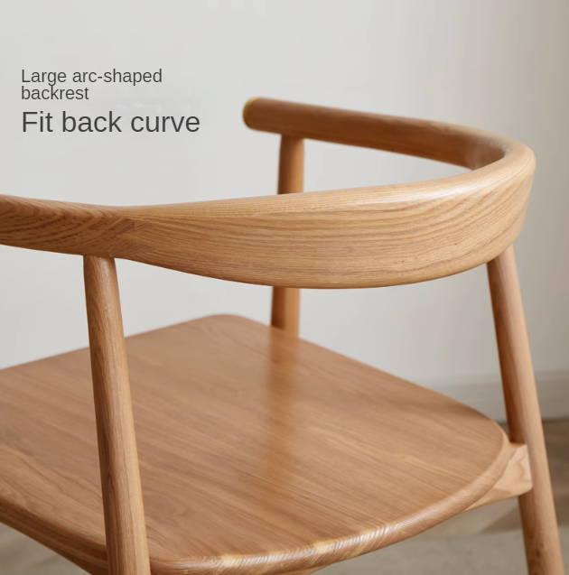 Ash Solid Wood Dining Soft Chair