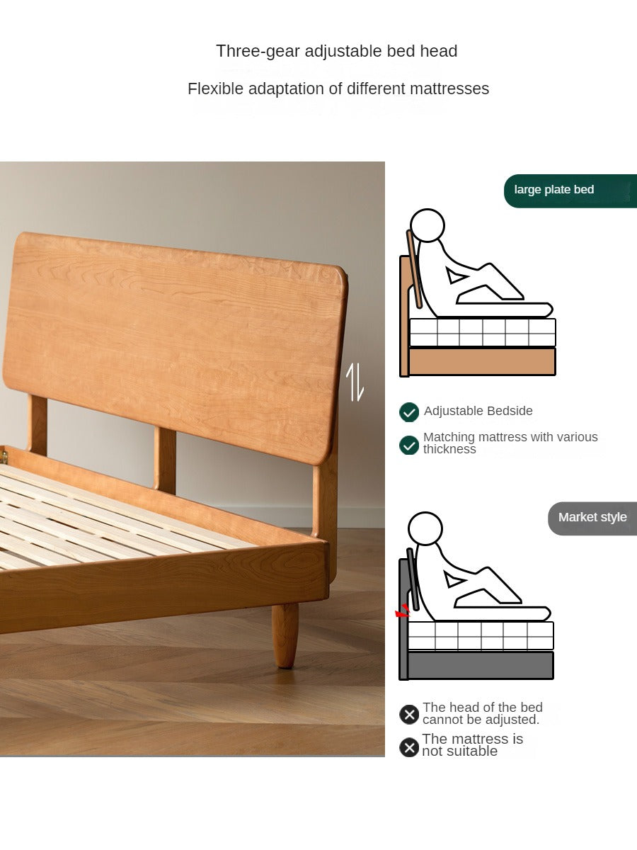 Cherry Wood Bed Modern