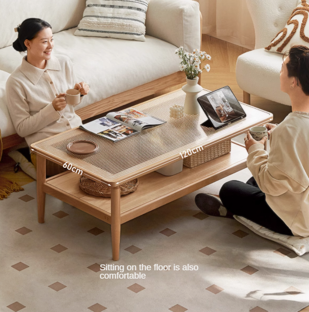 European Beech Solid Wood Nordic Coffee Table