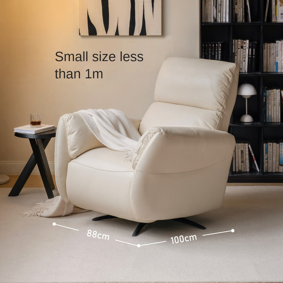 Leather Electric Cream Style Single Chair