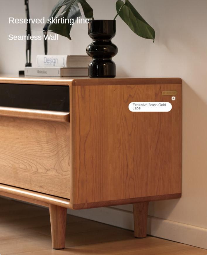 Cherry Solid Wood TV Cabinet.