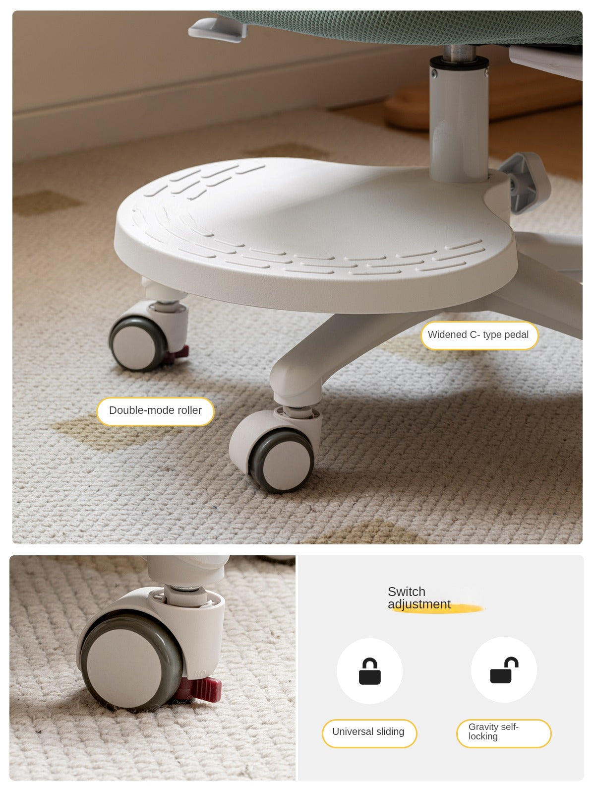 Children's Lift Adjustable Chair.