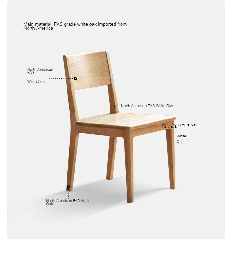 Black Walnut, Ash, Oak, Beech Solid wood, Solid RubberWood - Dining Chair Modern 4 pcs set