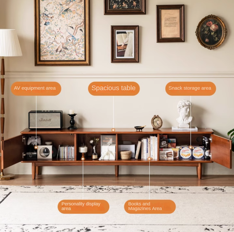 Tulipwood Solid Wood Antique Style TV Cabinet.