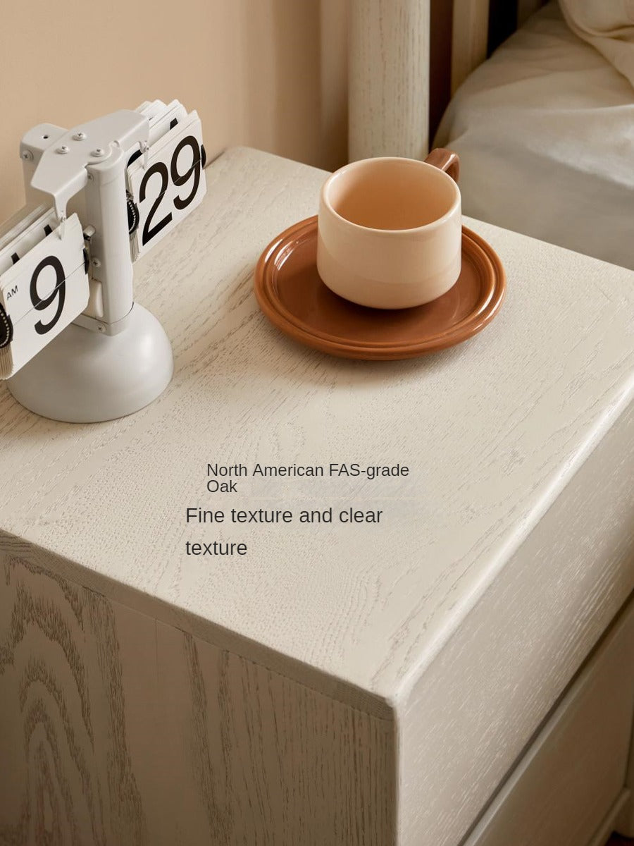 Solid Rubberwood Nightstand.