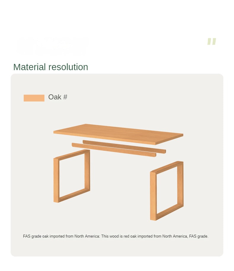 Black Walnut, Oak Solid Wood Long Dining Table
