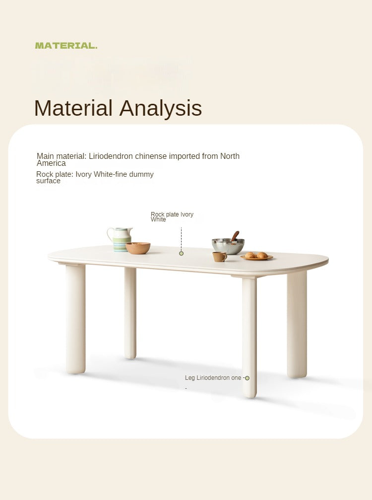 Poplar Rock Plated Oval Dining Table