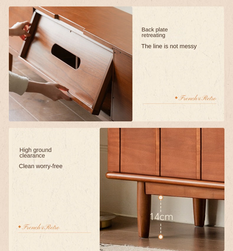 Tulipwood Solid Wood Antique Style TV Cabinet.