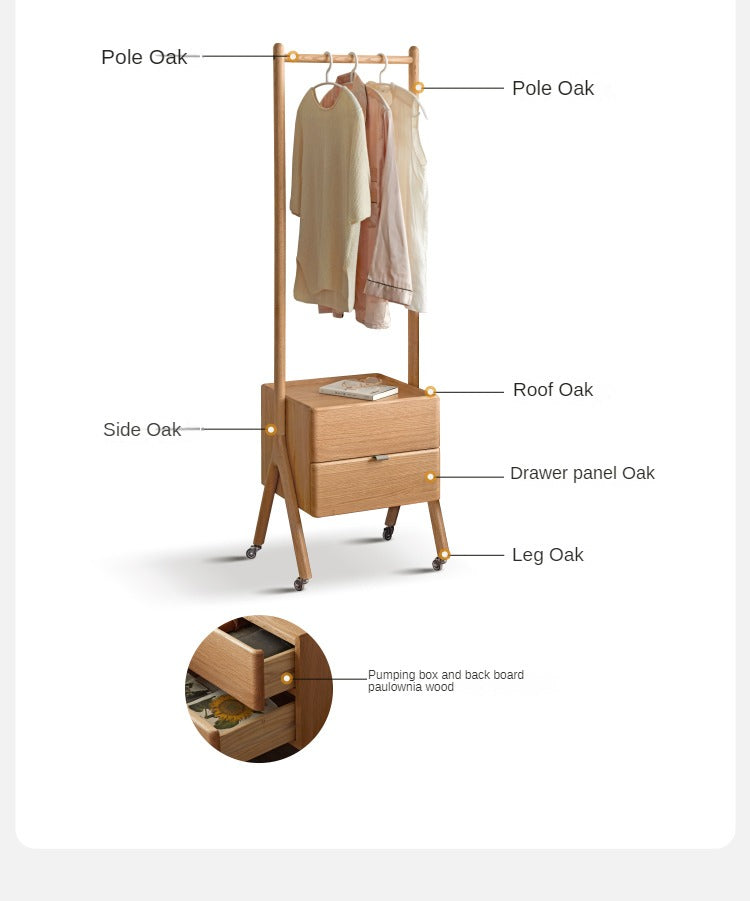 Multifunctional hanger Oak Solid Wood"