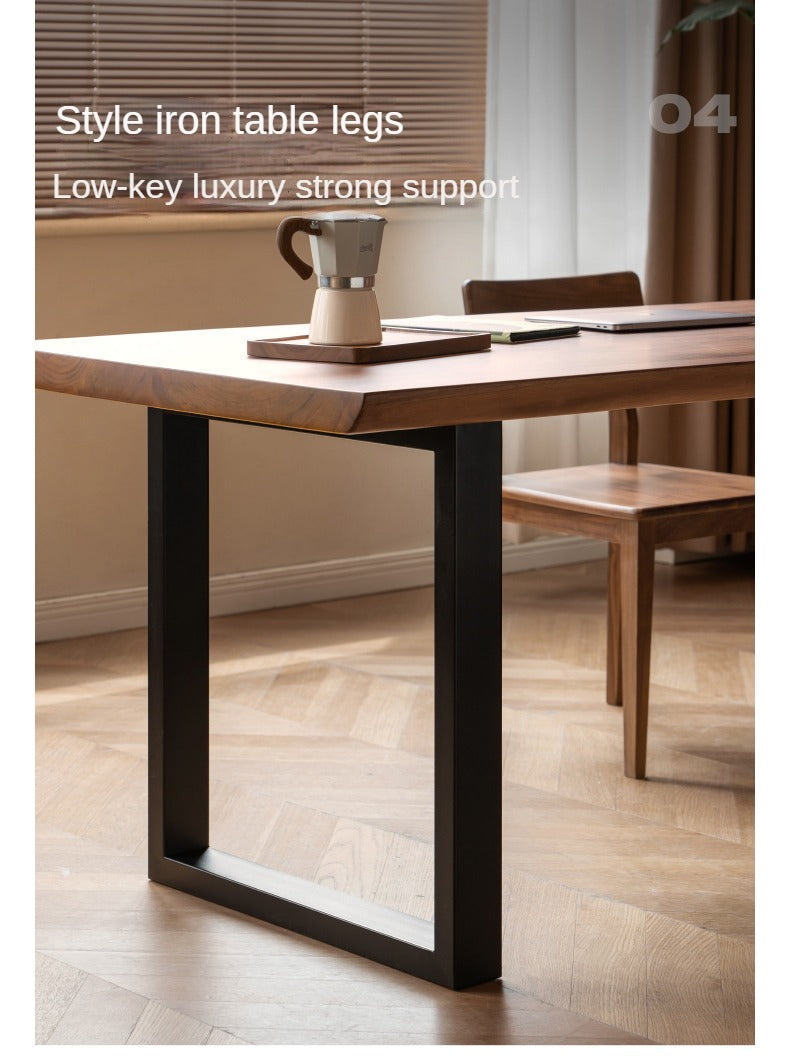 Black Walnut, South American Walnut, Ash Solid Wood, Metal, Acrylic Table Legs