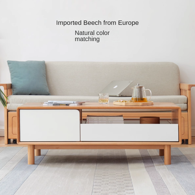 Beech Solid Wood Warm Coffee Table