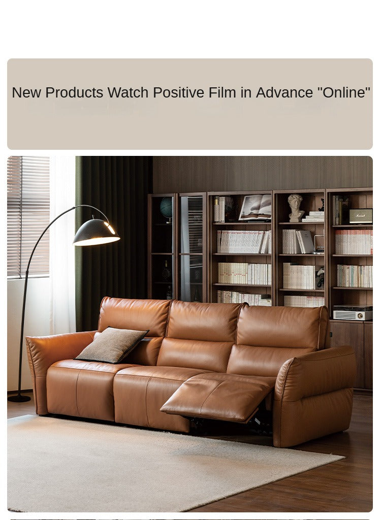 Leather Electric Luxury High Backrest Sofa,