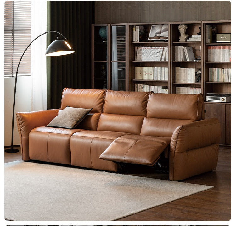 Genuine Leather Electric Luxury High Backrest Sofa