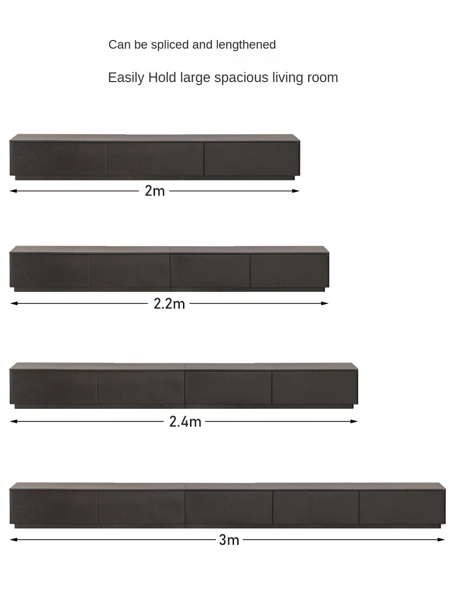 Poplar Solid Wood Floor Storage TV Cabinet.
