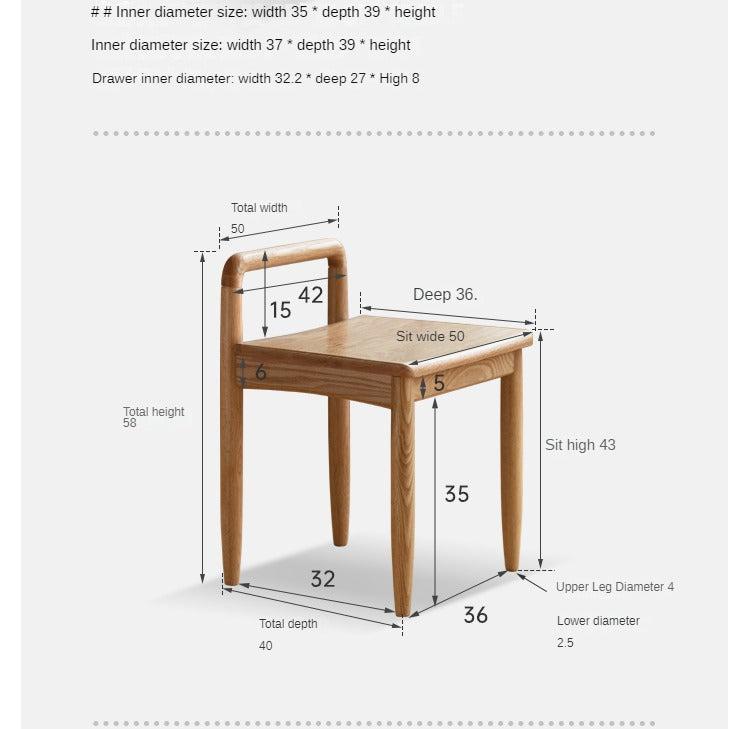 Oak Solid Wood Modern Tea Table