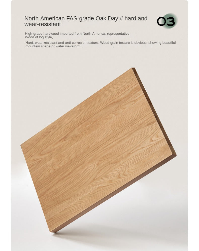 Oak, Rubberwood Solid Wood Standing Mobile Office Desk