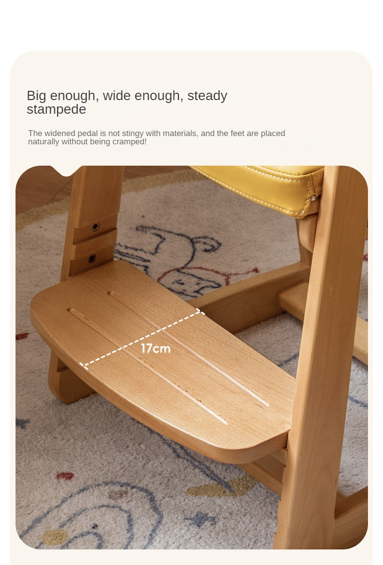 Beech Solid Wood Children's Adjustable Lift Chair.
