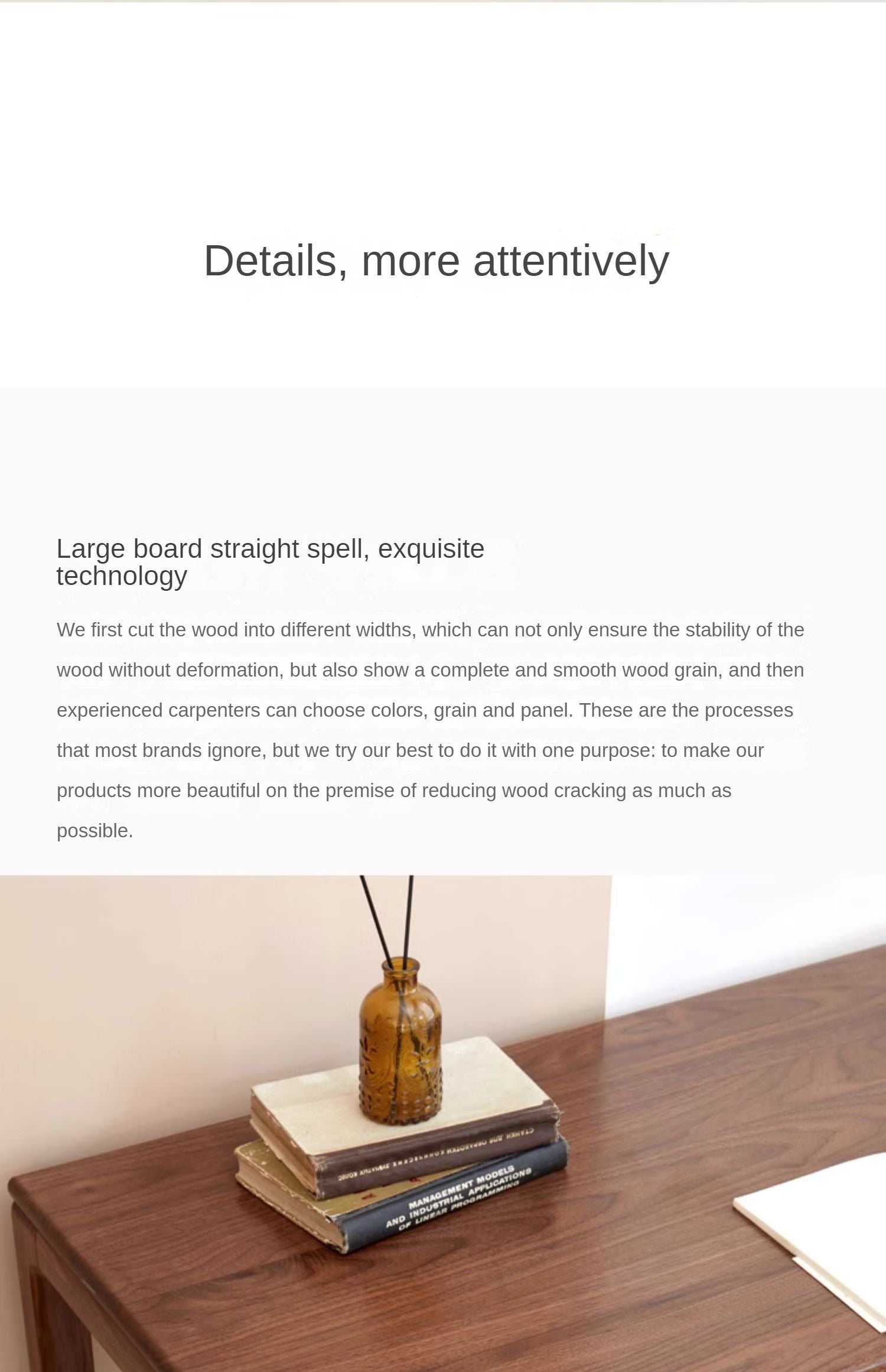 Black Walnut, Oak Solid Wood Simplified Tea Table