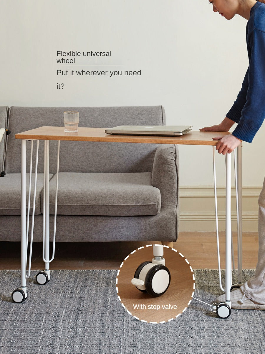 Oak Solid Wood Two-level Stackable Office Desks