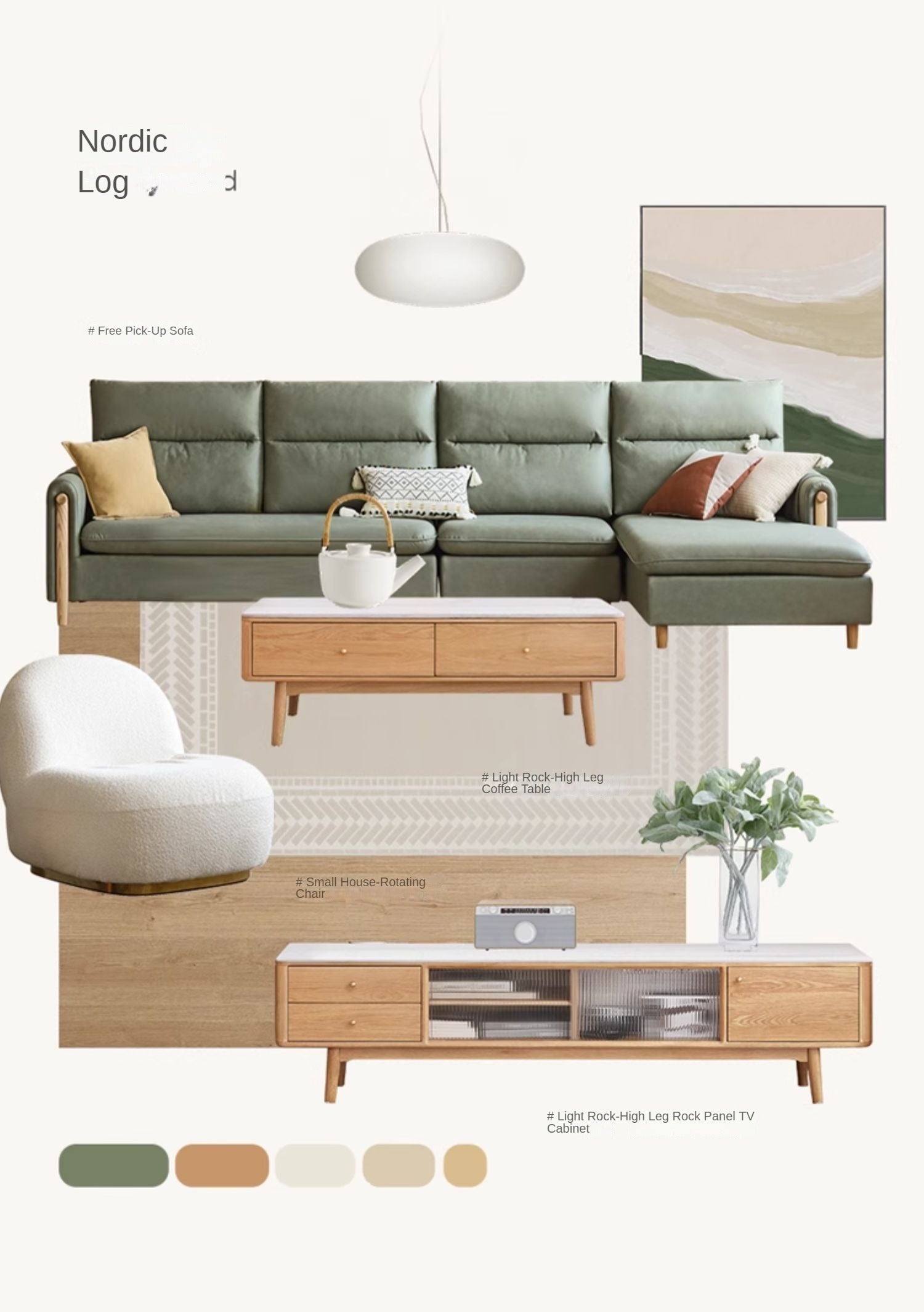 Lux technology green fabriс sofa.