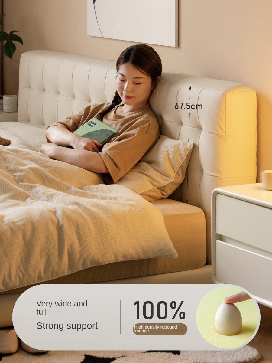 Organic Leather Art Floor Bed