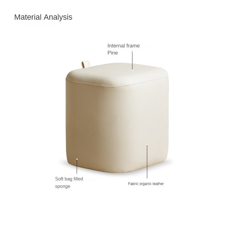 Makeup Stool Organic Leather