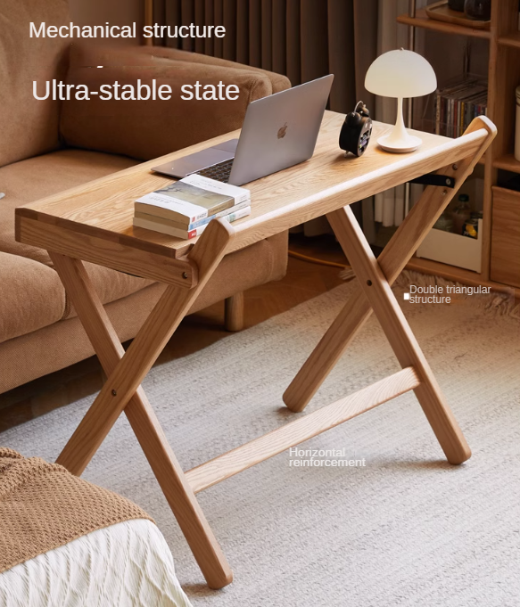 Oak solid wood modern folding table.