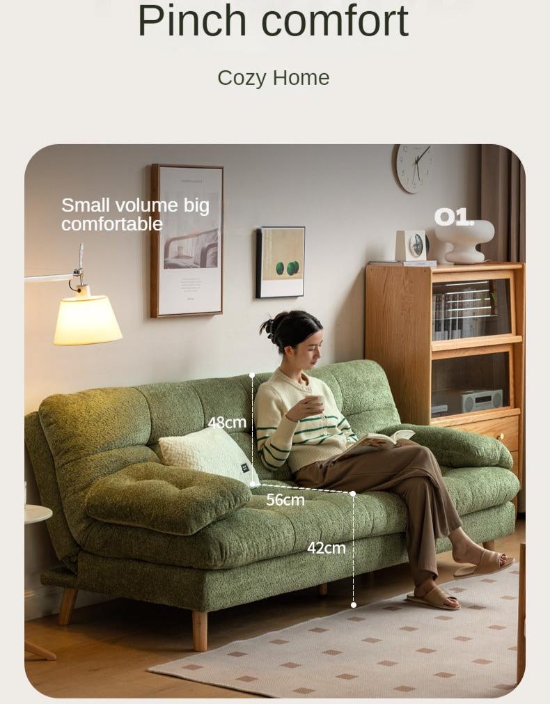 Fabric Sleeper Sofa Modern Simple