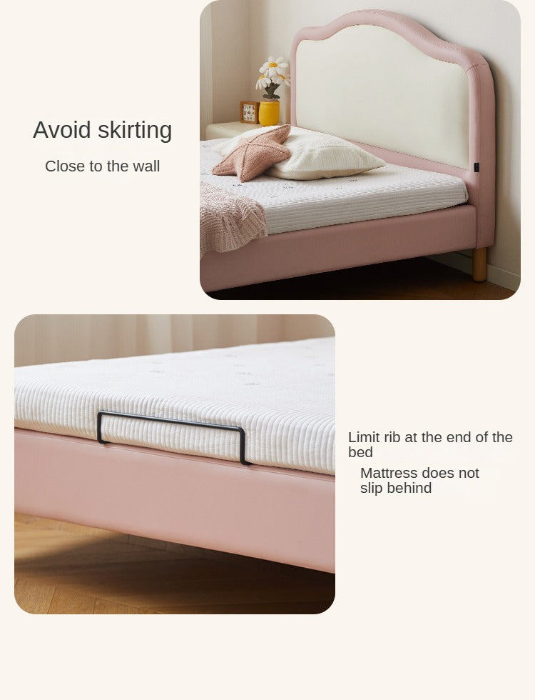 Organic Leather Kid's Soft Cloud Bed