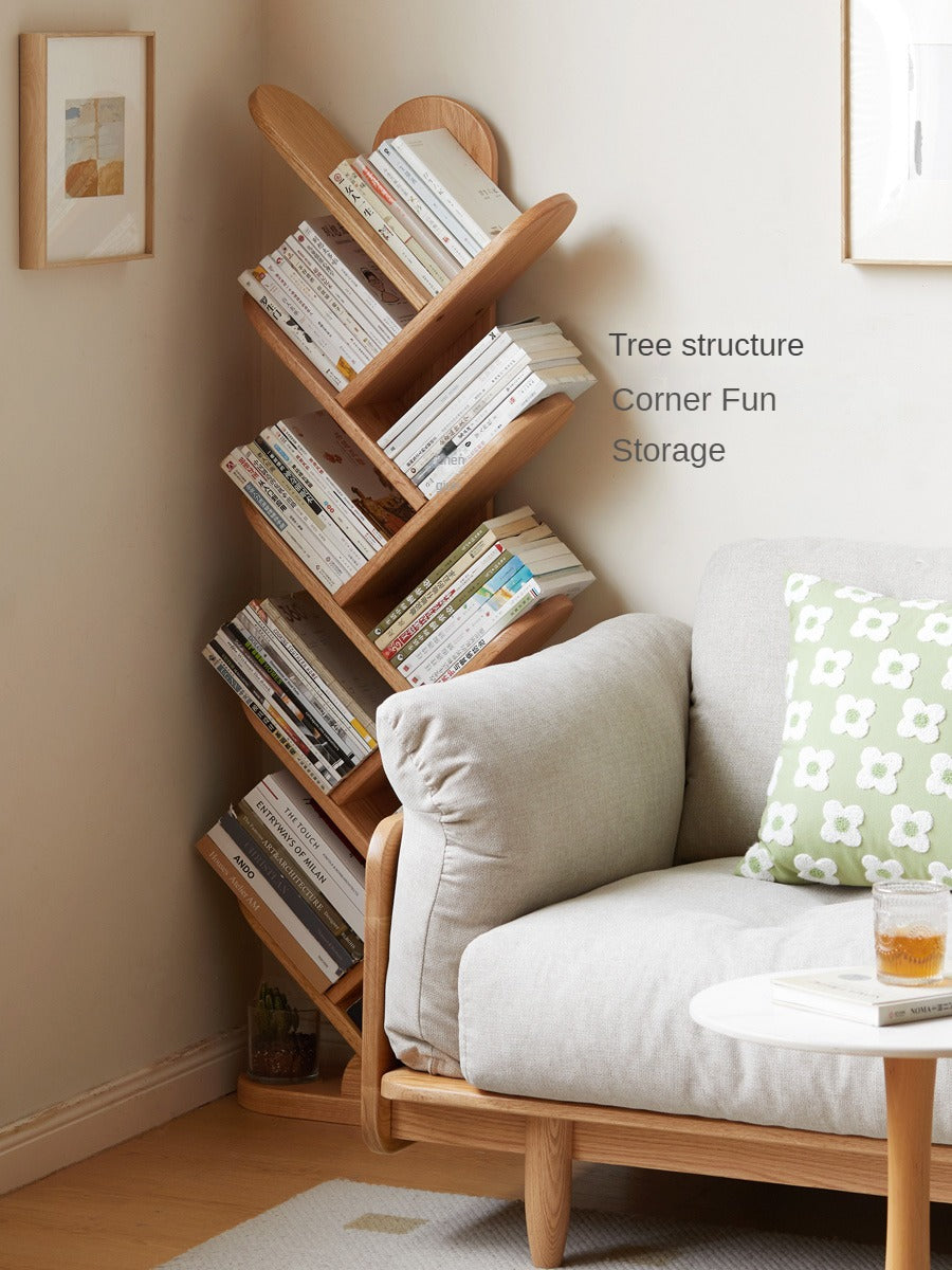 Oak Solid Wood Creative Bookcase