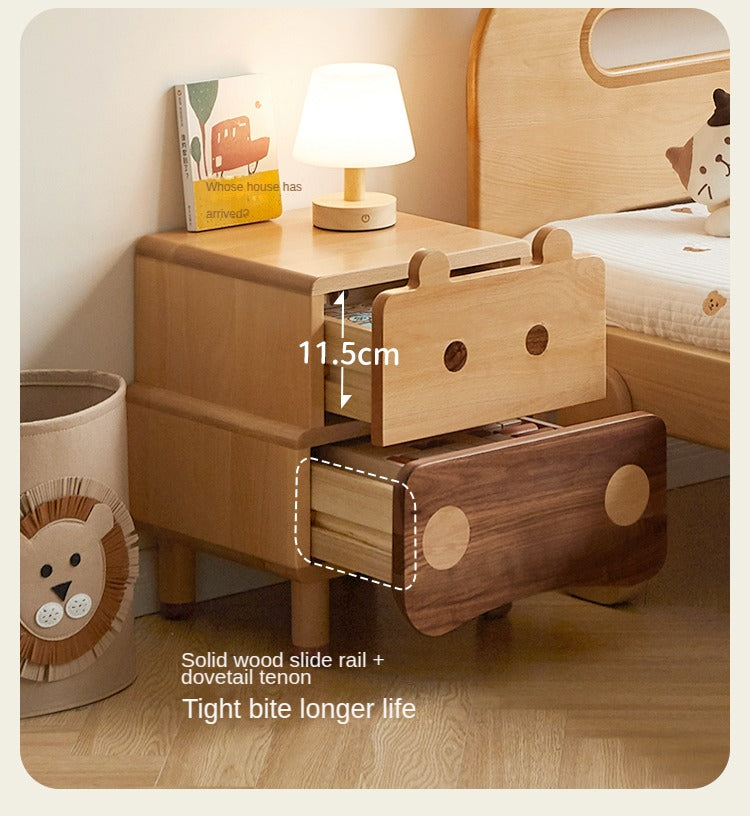 Beech Solid Wood Creative Сhildren's Nightstand