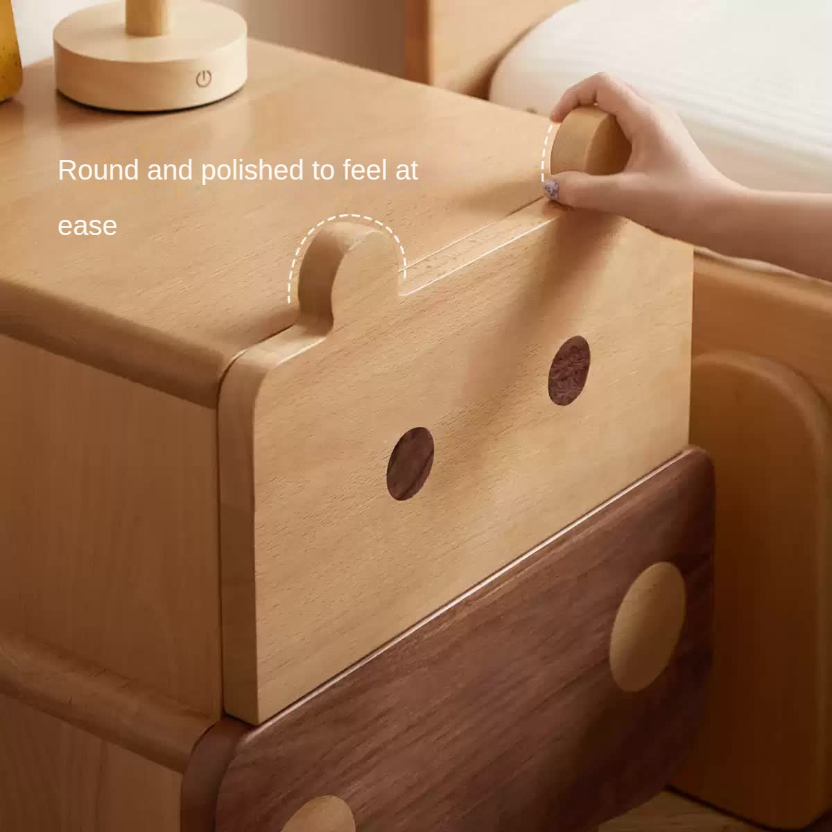 Beech Solid Wood Creative Сhildren's Nightstand