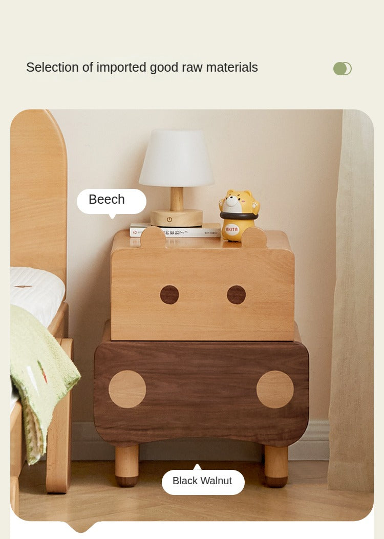 Beech Solid Wood Creative Сhildren's Nightstand