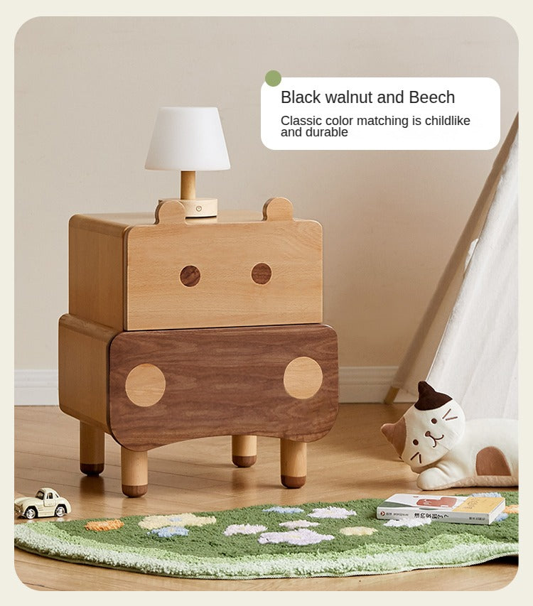Beech Solid Wood Creative Сhildren's Nightstand