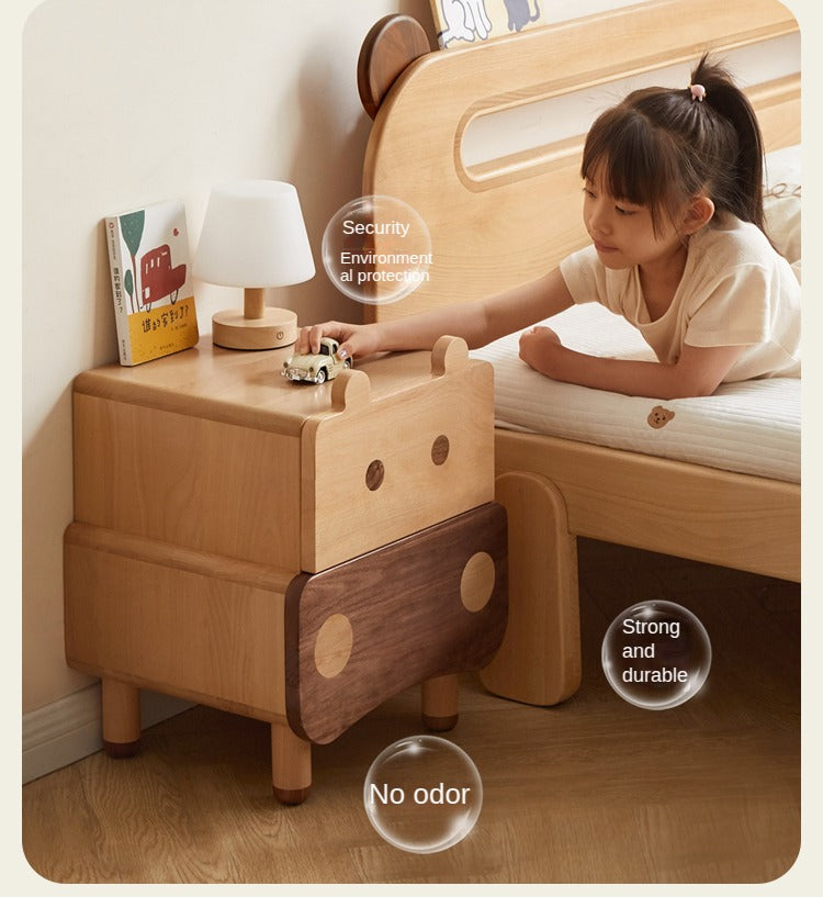 Beech Solid Wood Creative Сhildren's Nightstand