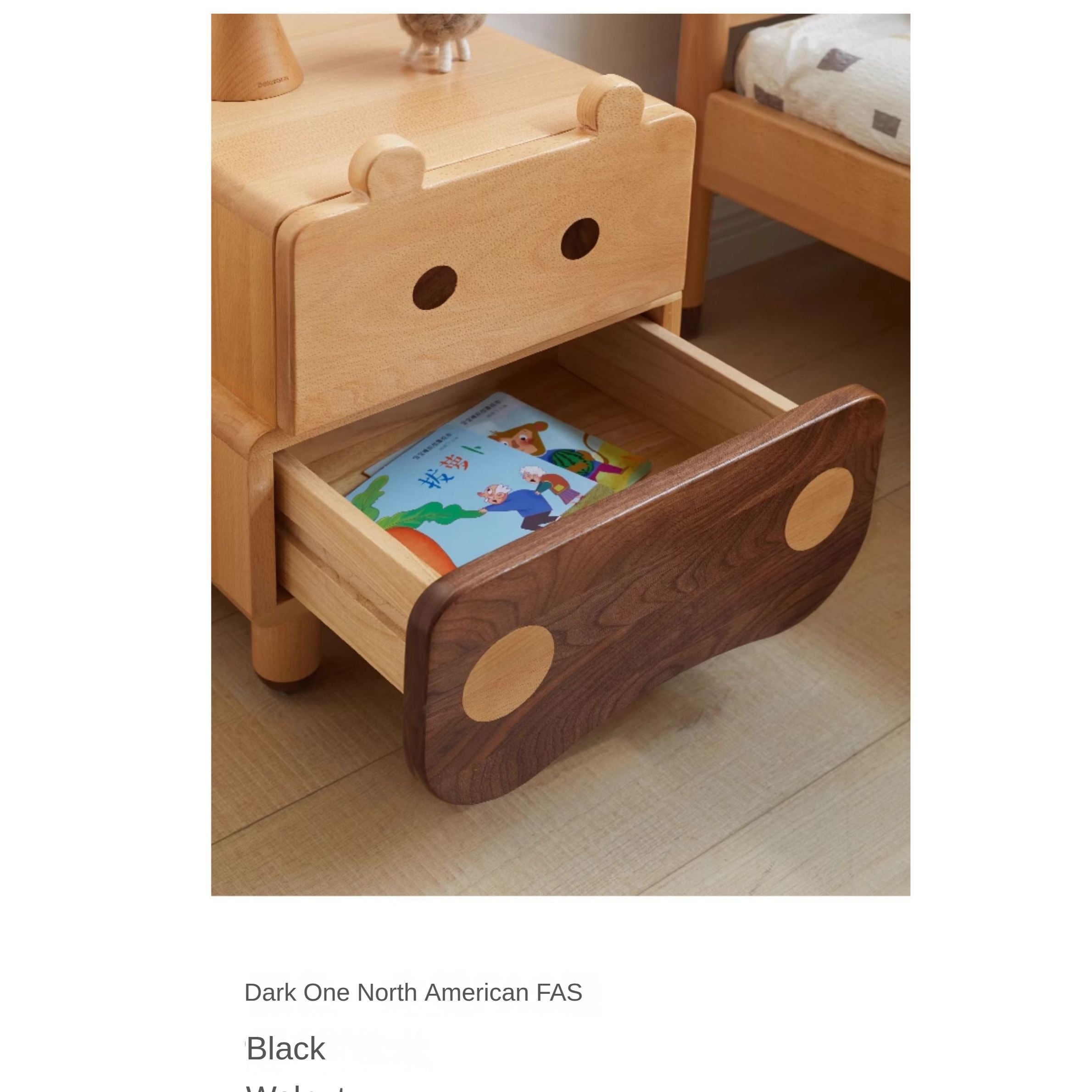 Beech Solid Wood Creative Сhildren's Nightstand
