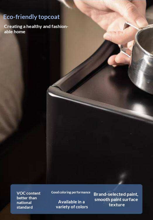 Solid RubberWood Ultra-Narrow Nightstand Storage Cabinet