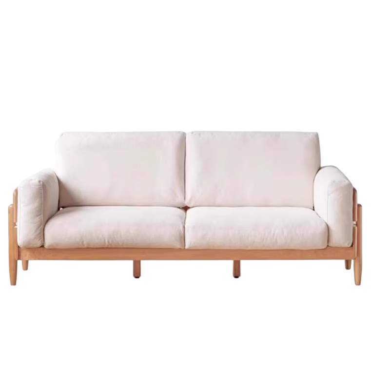 Cherry, Oak Solid Wood Antique Style Sofa.