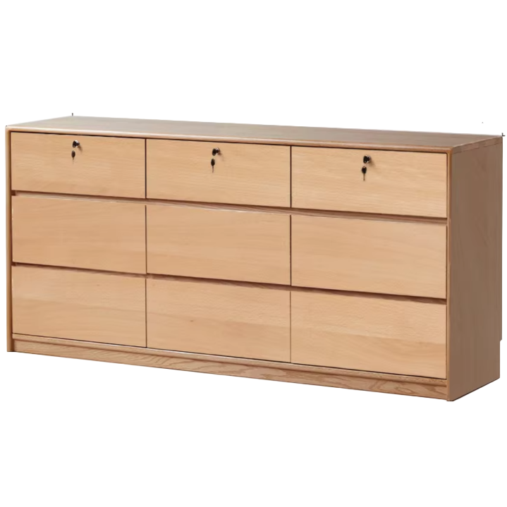 Oak, Black Walnut Solid Wood Storage Drawer