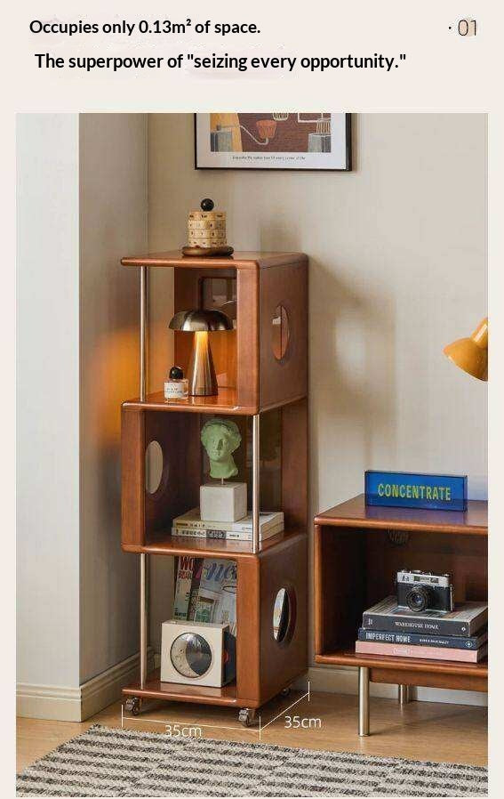 Oak, Poplar Solid Wood Antique Style Bookshelf