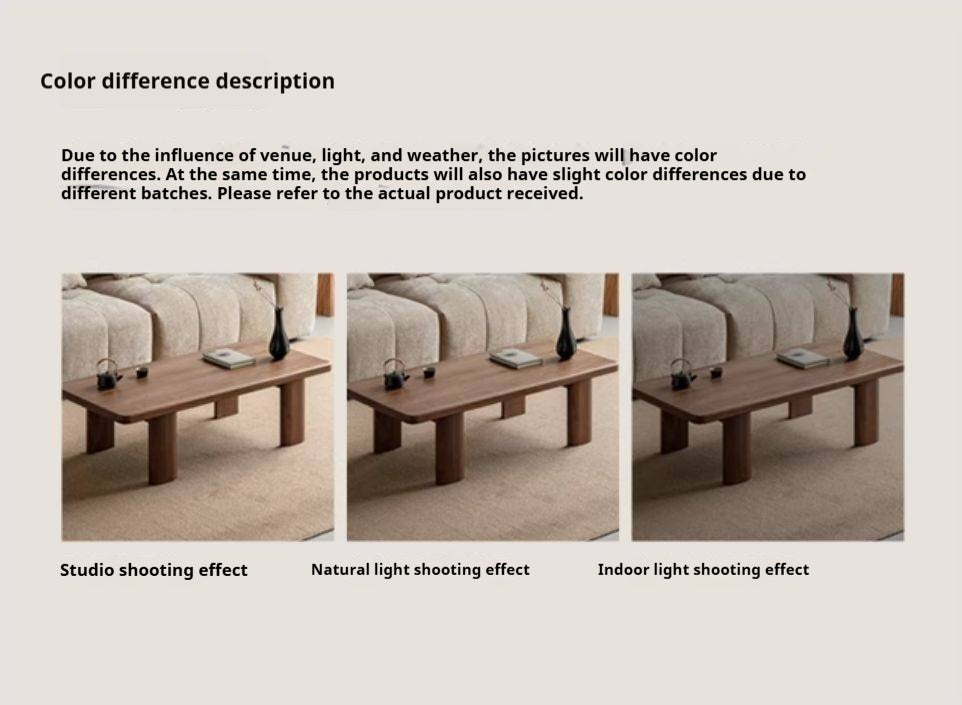 Black Walnut Solid Wood Wabi-Sabi Style Coffee Table