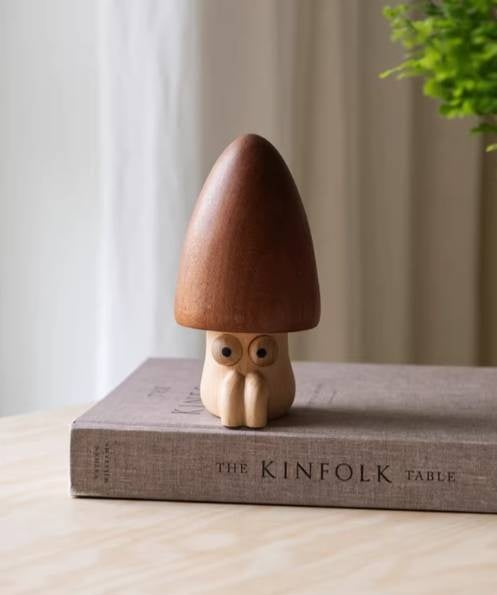 Ebony Wood, Beech Solid Wood Magic Mushroom Music Box