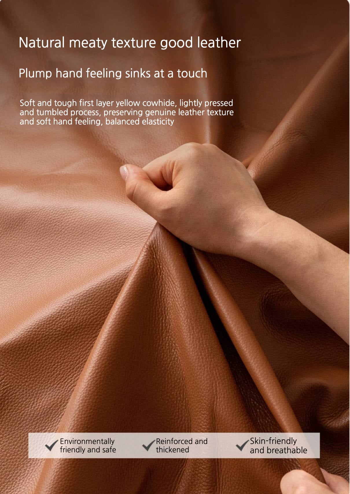 4 pcs Oak Solid Wood leather Soft Suspended Chair