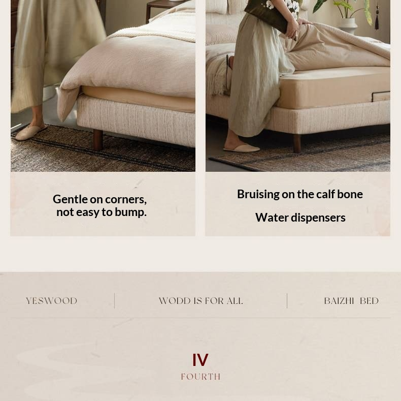 Fabric Beige Soft Bed Modern Style