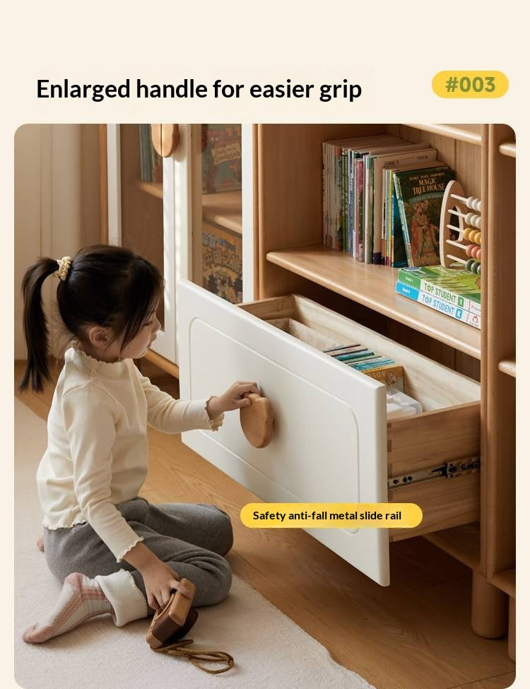 Beech Solid Wood Children's Bookshelf