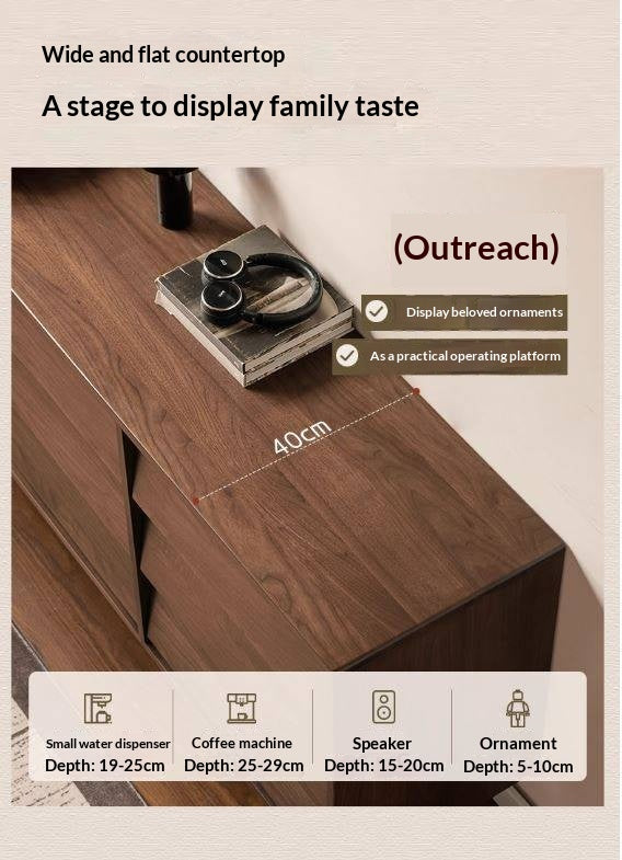 Black Walnut Solid Wood antique Style Chest of Drawers