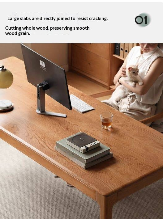 Cherry Solid Wood Large Office Table